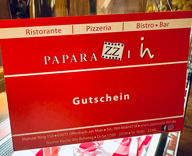 Gutscheine erhältlich